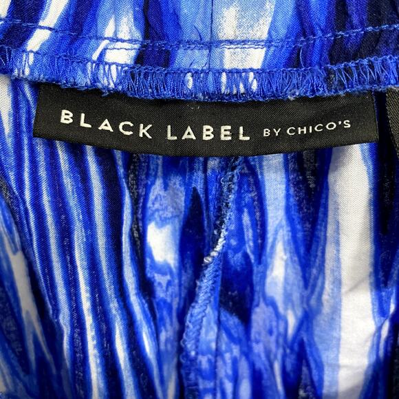 Black Label by Chico's Stippled Palazzo Pants Womens Size 3 U.S. XL 16 Stretch - Picture 5 of 11